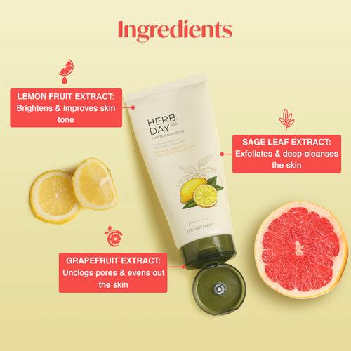 Herb Day 365 Foaming Cleanser- Lemon & Grapefruit 170ml