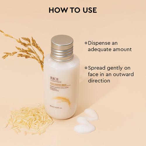 Rice & Ceramide Moisturizing Emulsion 70ml - Free