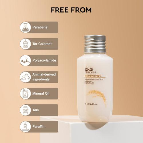 Rice & Ceramide Moisturizing Emulsion 70ml - Free