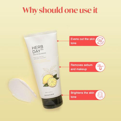 Herb Day 365 Foaming Cleanser- Lemon & Grapefruit 170ml