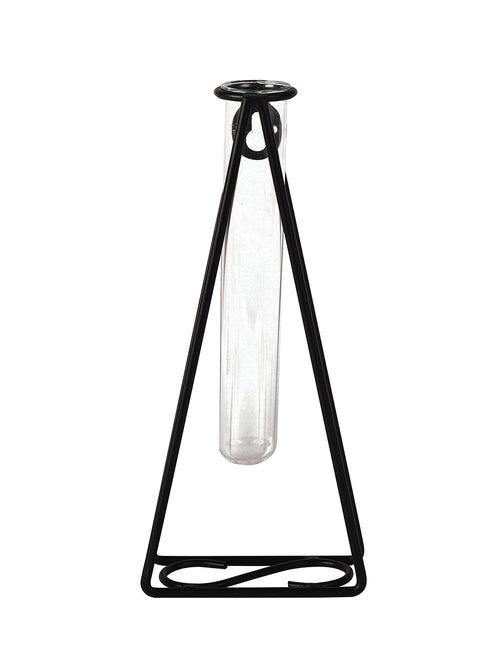 Flora-Glass Triangle  Test Tube Iron Planter