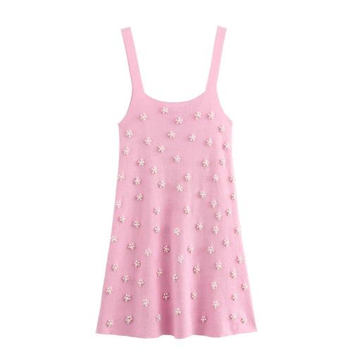 Pink Pearl Tank Dress