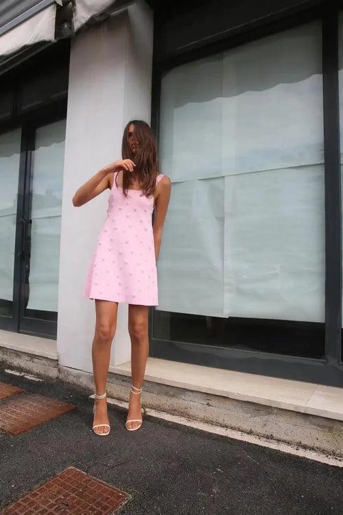 Pink Pearl Tank Dress