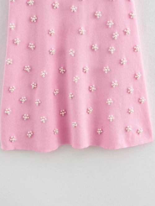 Pink Pearl Tank Dress