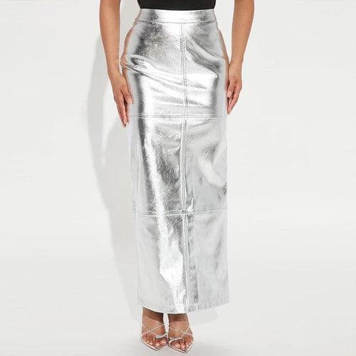 Giselle Metallic Maxi Skirts