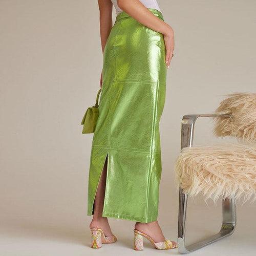 Giselle Metallic Maxi Skirts