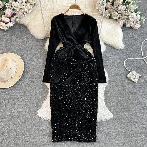 Natalie Sequin Dress