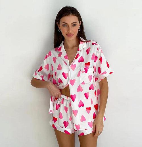 Pink Hearts Loungewear Set