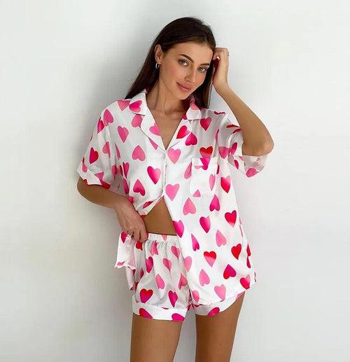 Pink Hearts Loungewear Set