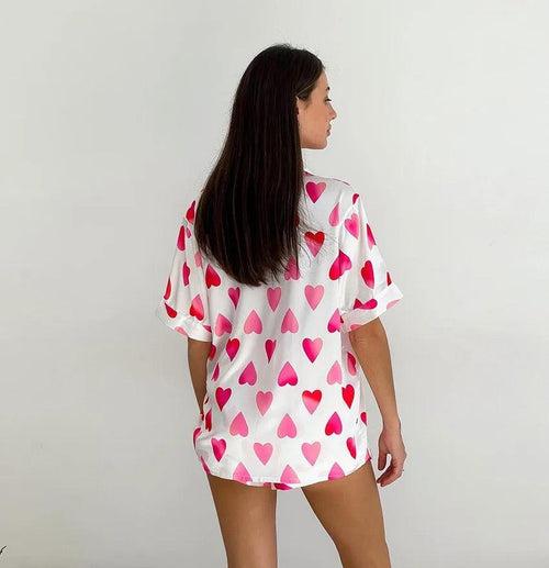 Pink Hearts Loungewear Set