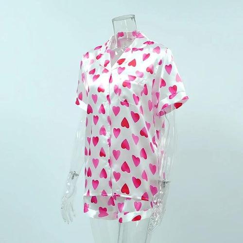 Pink Hearts Loungewear Set
