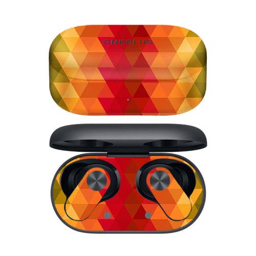 Orange Noisy Mosaic - OnePlus Nord Buds 2R Skins