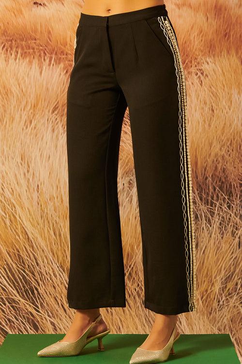 Estelle Pearl Black Trouser