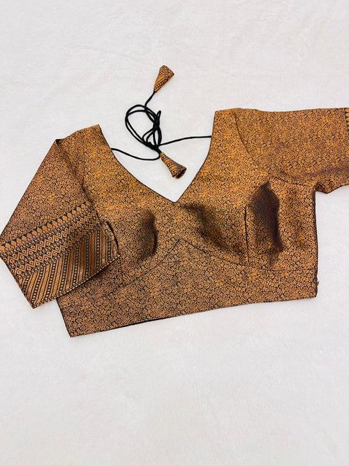 Nayab Brown Blouse