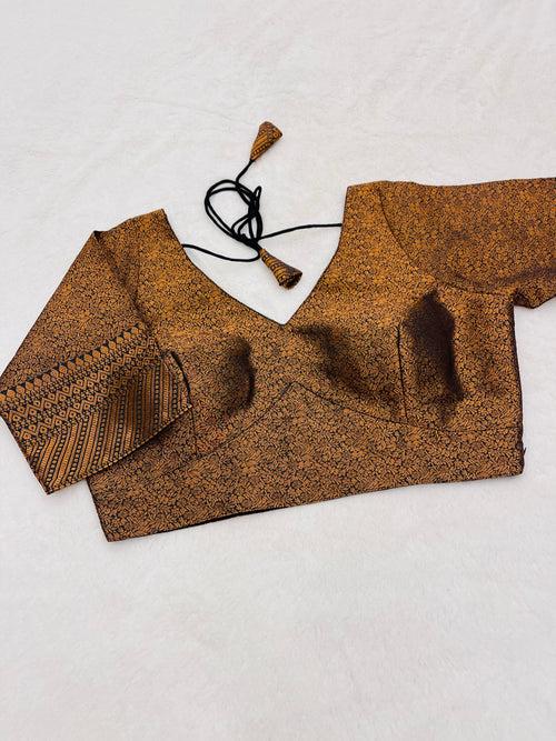 Nayab Brown Blouse