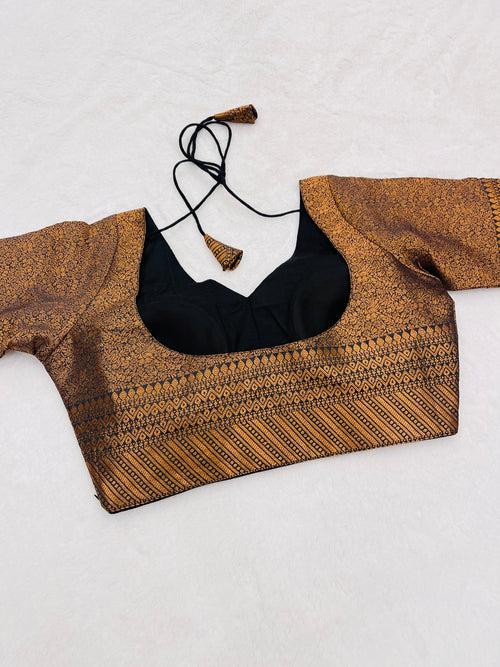 Nayab Brown Blouse