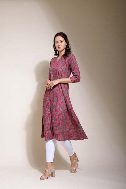 Viti rayon straight kurta