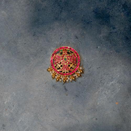 Gandaberunda Kundan Pendant