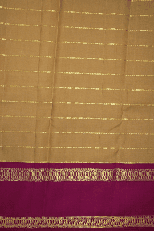 Neli Design Khaki Kanchipuram Silk Saree