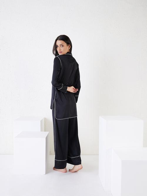 Silky Contemporary Pant Set