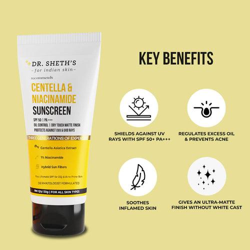 Centella & Niacinamide Sunscreen - Pack of 2