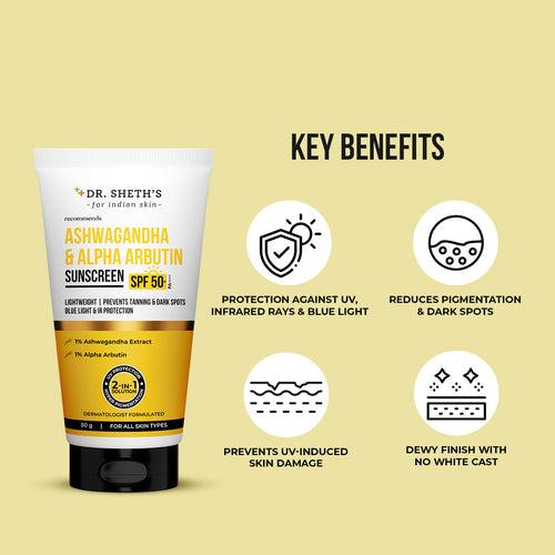 Ashwagandha & Alpha Arbutin Sunscreen - 50g