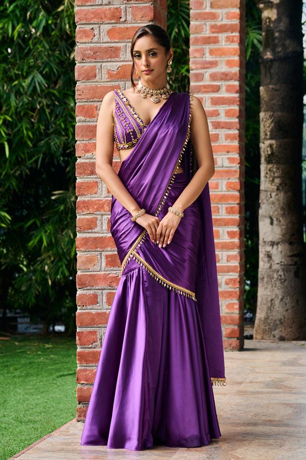 Zhavia Pre-Draped Saree