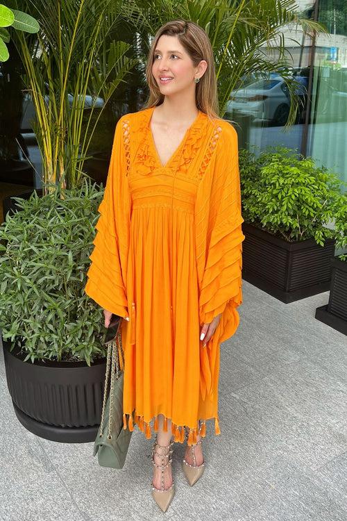 Tangerine Boho Dress