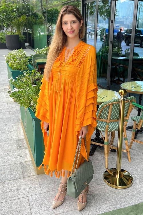 Tangerine Boho Dress