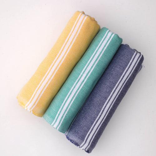 Cotton Bath Towel I Pack of 3 Mixed Colours