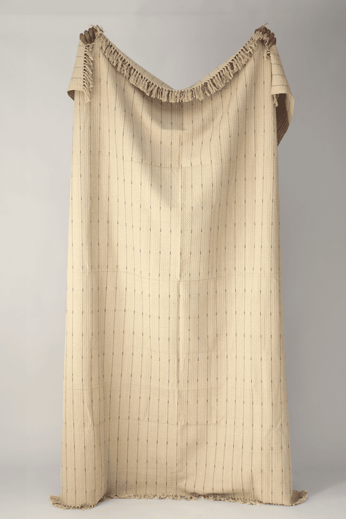 Cozy Cotton Throw Blanket Waffle Weave - Beige