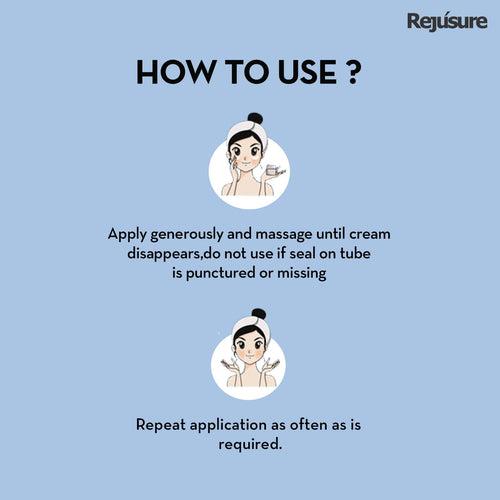 Rejusure Vitamin A + D Cream Moisturizes & Soothe Dry & Flaky Skin| Safe for Kids & Adults – 100gm (Pack of 5)