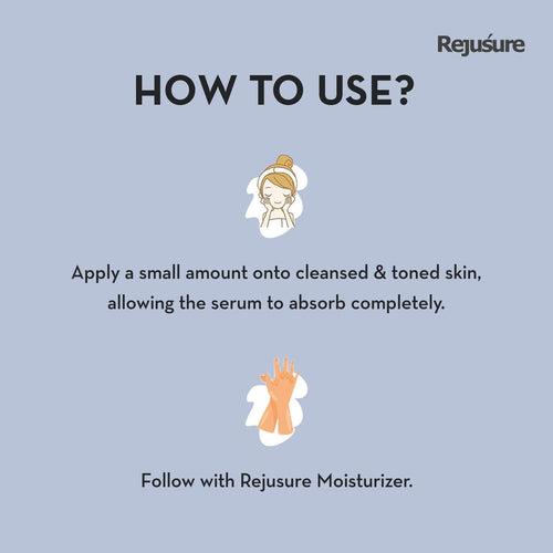 Rejusure 10% Niacinamide + 1% Zinc Face Serum - Blemish | Oil Balancing & Dark Spot Fade | Men & Women | Cruelty-Free & Dermatologist Tested – 10ml