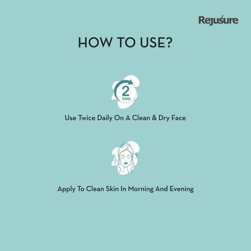 Rejusure Plant Derived Squalane + Vitamin E Face Moisturizer Nourishes & Restores Skin Moisture For Dry Skin– 50ml (Pack of 5)