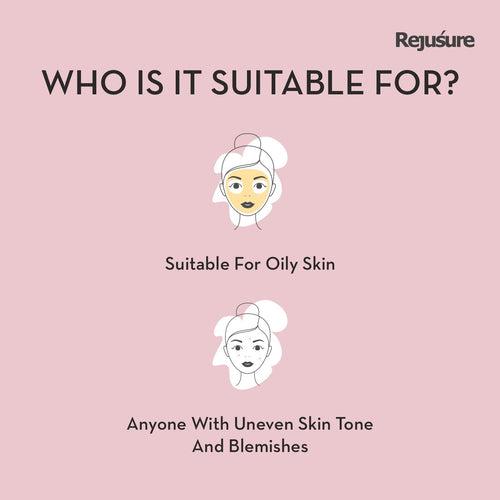 Rejusure 10% Azelaic Acid Suspension Treats Dark Spots, Acne Marks & Evens Skin Tone 50ml (Pack of 2)