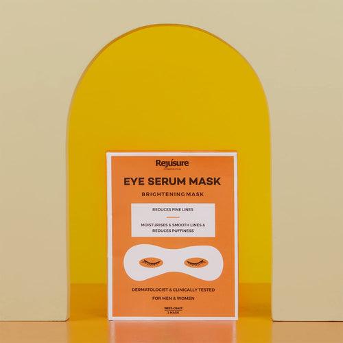 Rejusure Eye Serum Mask and Under Eye Pads Combo | Reduces Fine Lines, Dark Circles & Puffy Eyes | For Men & Women (Eye Brightening Serum Mask – 1 Mask + Under Eye Pads Collagen – 5 Pads)