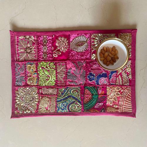 Pink Patchwork Table Mats (Set of 2)