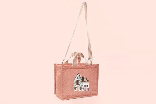 Embroidered Bag - Toasted Peach