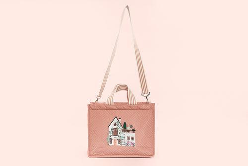 Embroidered Bag - Toasted Peach