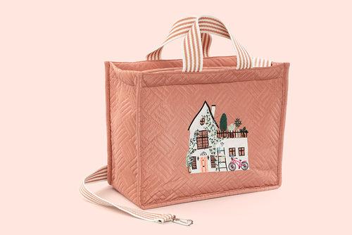 Embroidered Bag - Toasted Peach