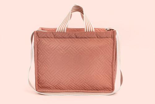 Embroidered Bag - Toasted Peach