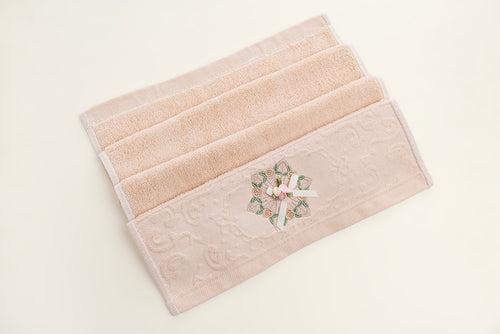 Embroidered Napkin - Rose (Set of three)