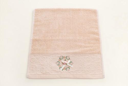 Embroidered Napkin - Rose (Set of three)