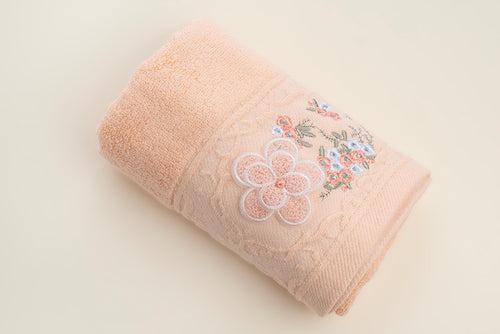 Embroidered Napkin - 3D Flower (Set of three)