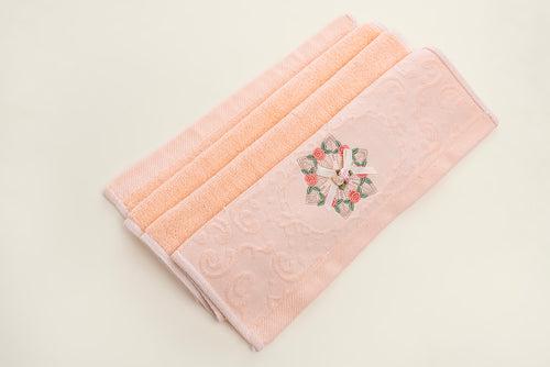 Embroidered Napkin - Rose (Set of three)