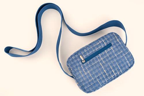 Everyday Sling Bag - Blue Woven