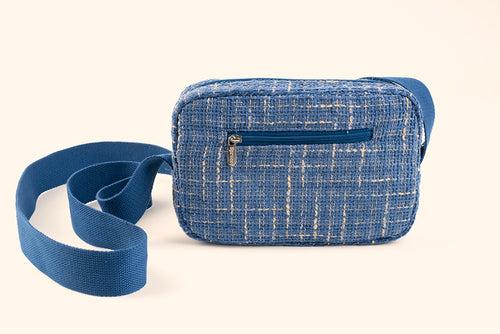 Everyday Sling Bag - Blue Woven