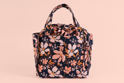 Lunch Bag (Drawstring) - Peach Petals