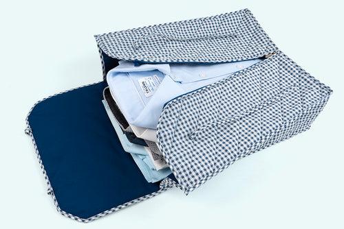 Shirt Organiser - Blue Checks