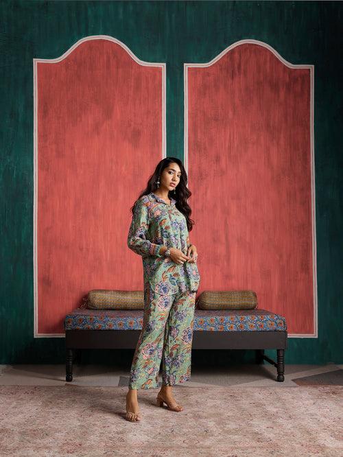 Gulmohar Shirt and Pant Co-Ord Set